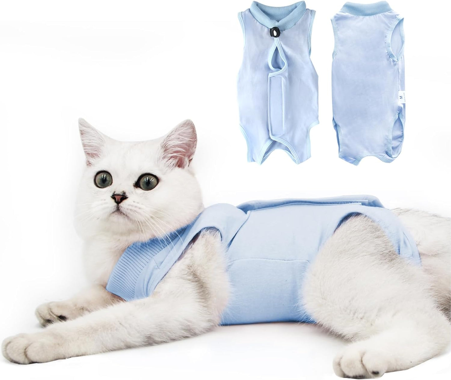 Traje de recuperación de cirugías y heridas para gatos