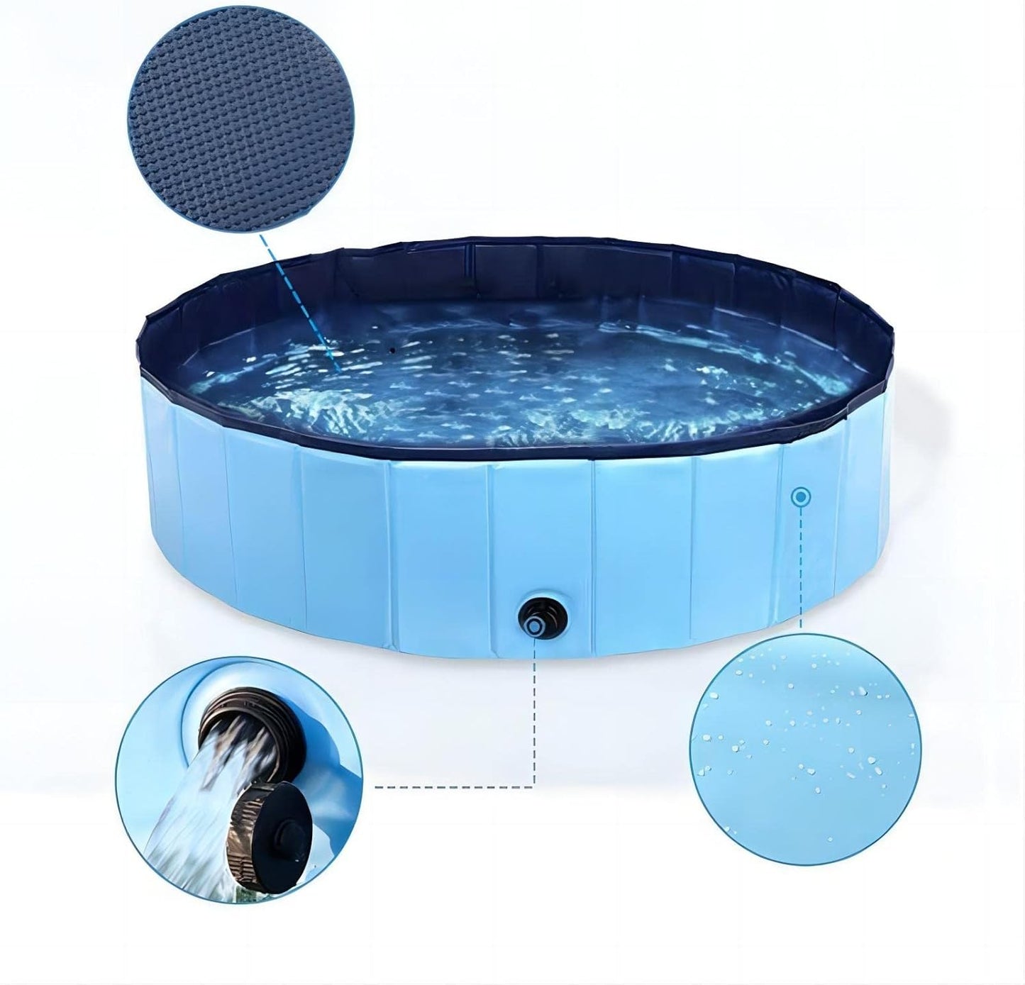 Piscina plegable para mascotas (Dos tamaños)