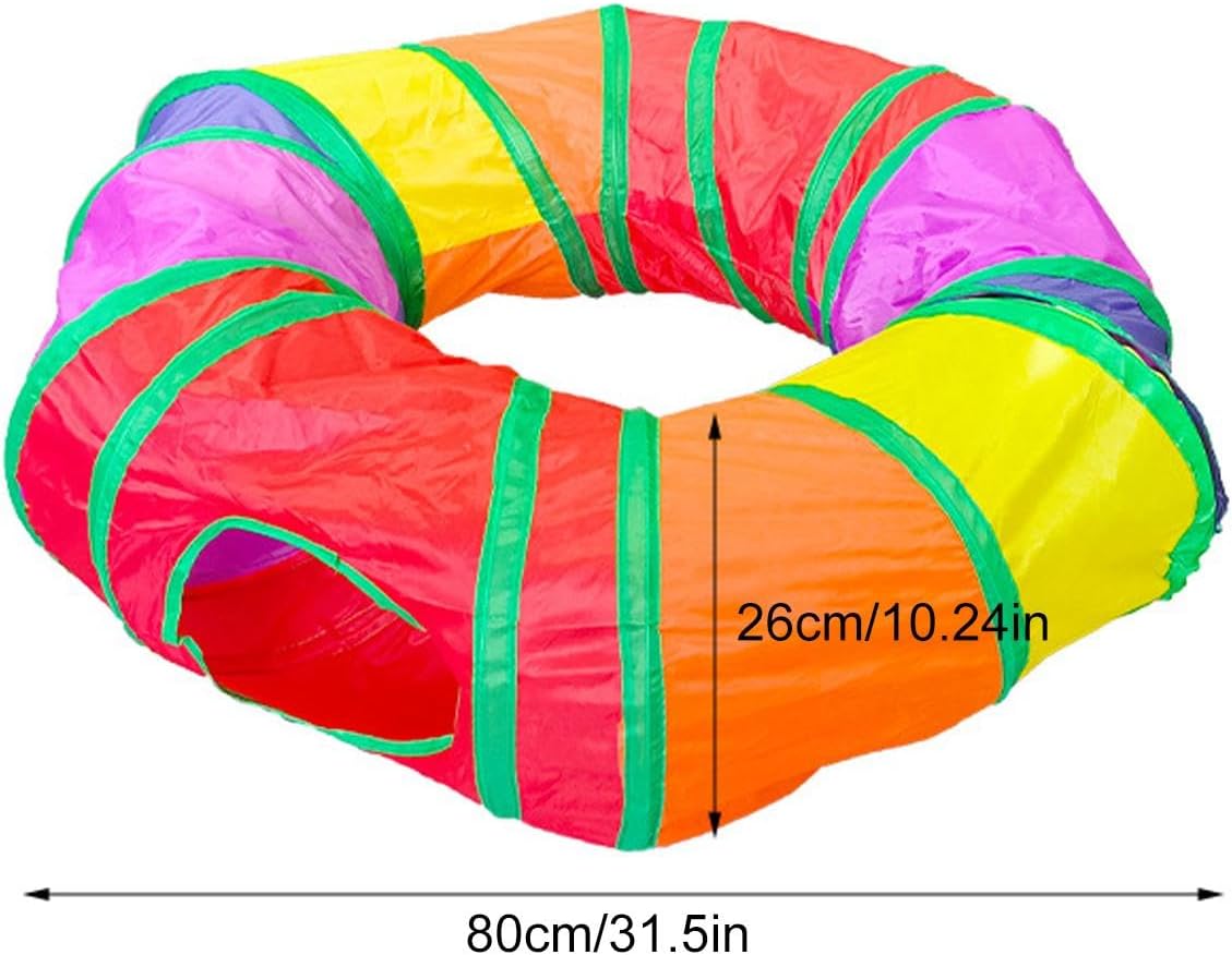 Túnel para Gatos estilo dona ajustable (2 en 1)