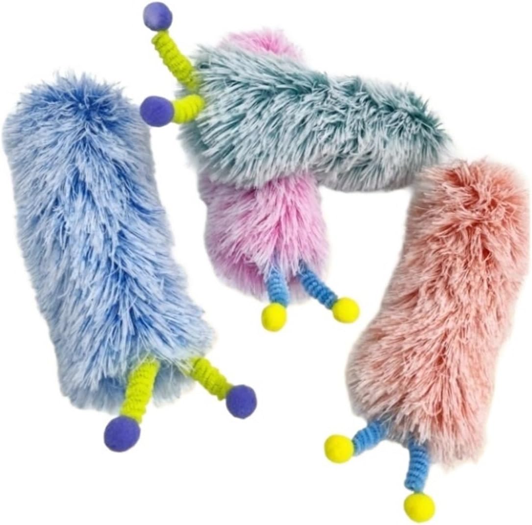 Peluche de gusano con catnip