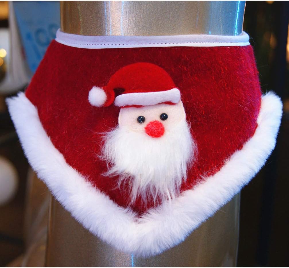 Bandanas navideñas de terciopelo para mascotas (Santa)