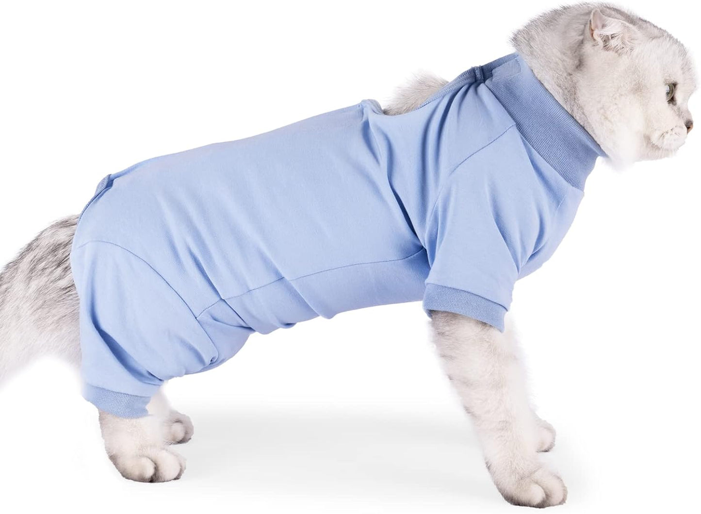 Traje de recuperación postoperatorio para gatos