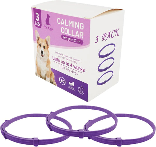 Collar calmante para perros, set 3 unidades