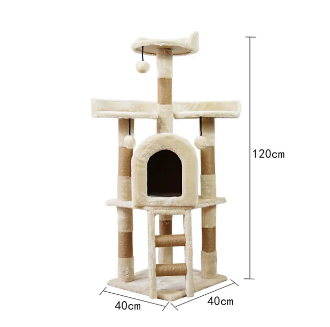 Torre para gatos 120cm altura (Modelo 008)