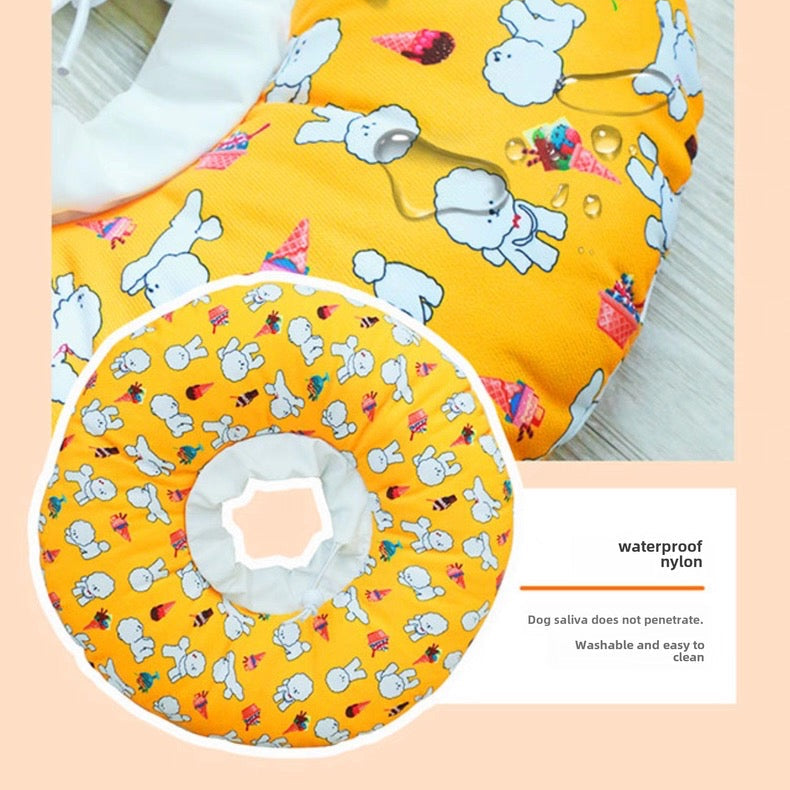 Cono isabelino para perros de peluche impermeable