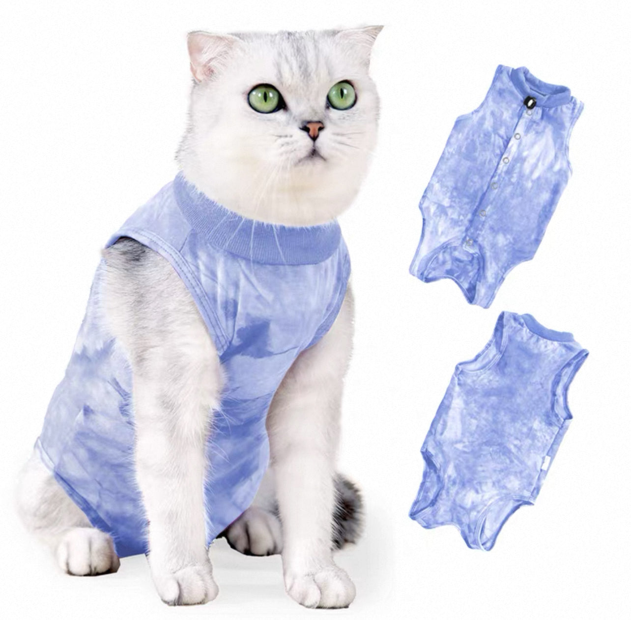 Traje postoperatorio para gatos