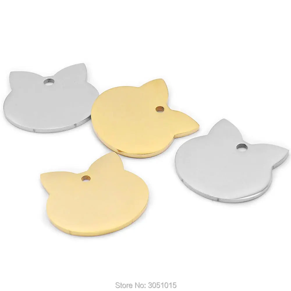 Plaquita de acero para gatos modelo #50