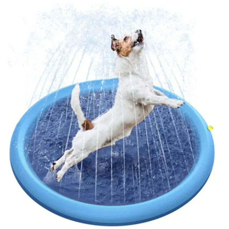 Piscina inflable de splash para perros