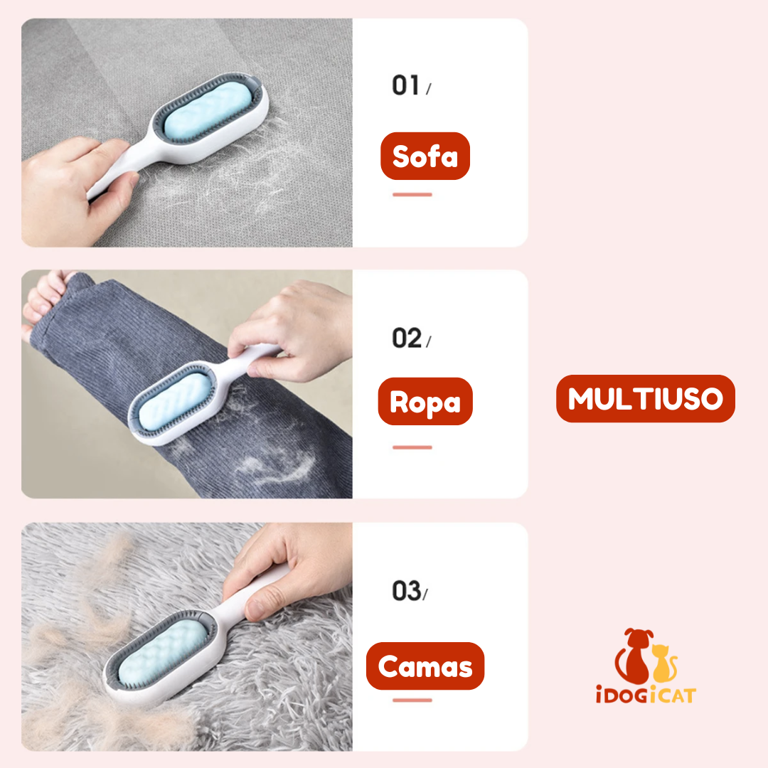 Cepillo removedor de pelo con wipes