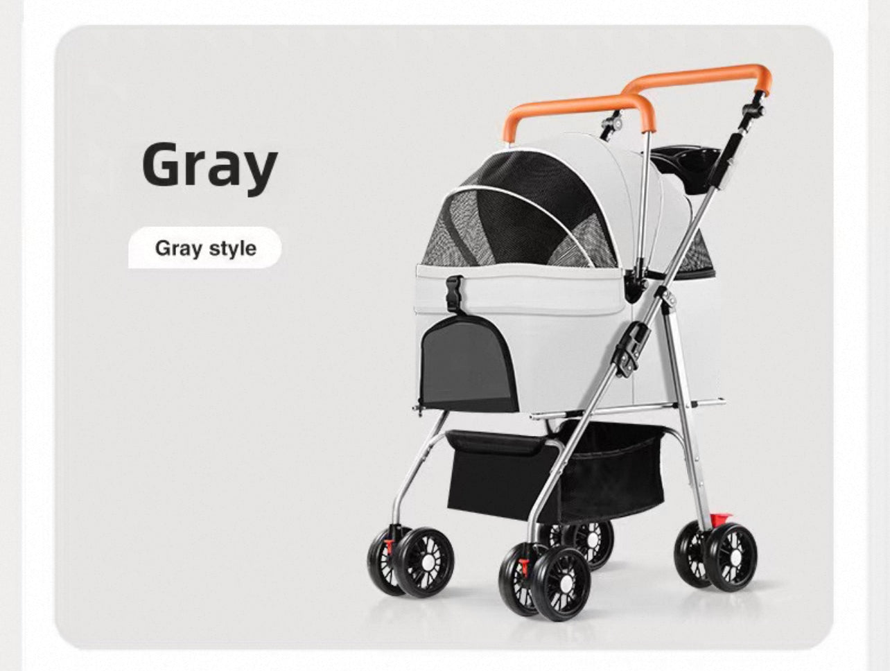 Coche desmontable para mascotas (Soporta hasta 15KG) Modelo GG-808