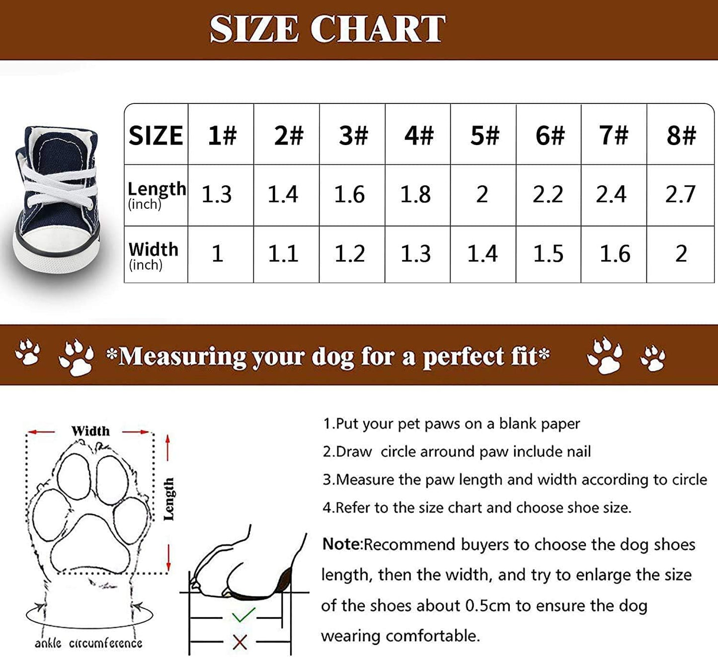 Zapatos de mascotas con cordones