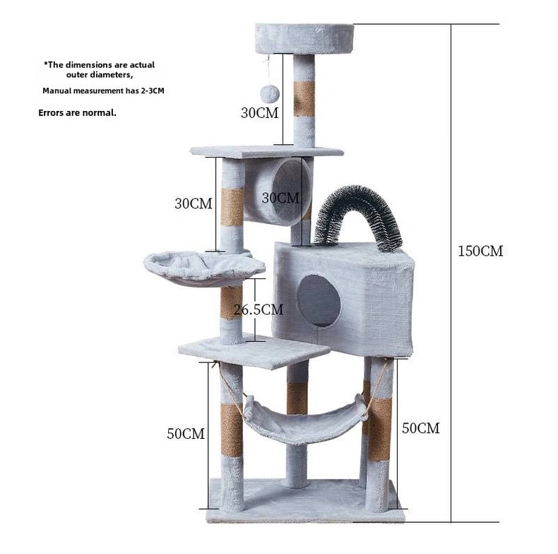 Torre para gatos 150cm de alto (Modelo 8768)