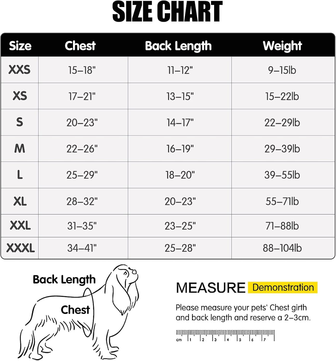 Traje post operación o hembras en celo para perros medianos y grandes