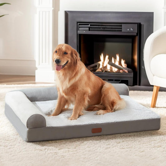 Cama ortopédica estilo L para perros