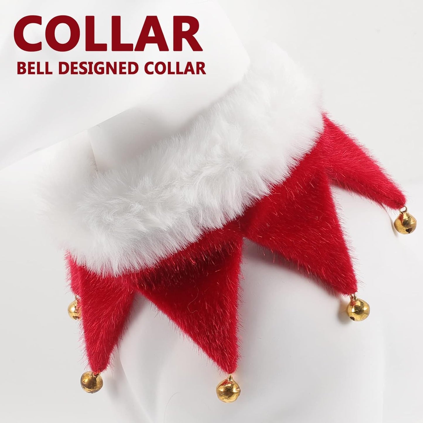 Bandanas navideñas de terciopelo para mascotas (Corona)