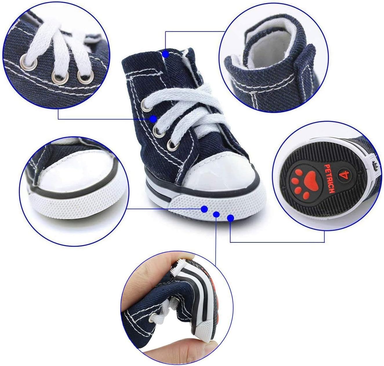 Zapatos de mascotas con cordones