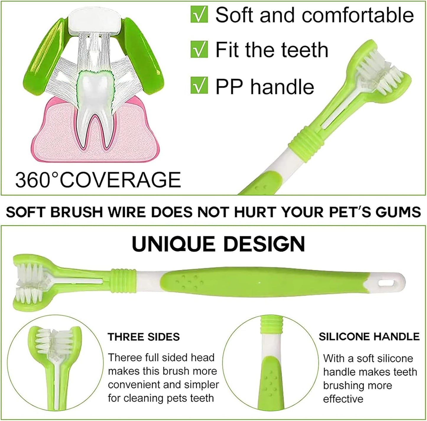 Kit de Cepillado de Pasta de Dientes para Perro