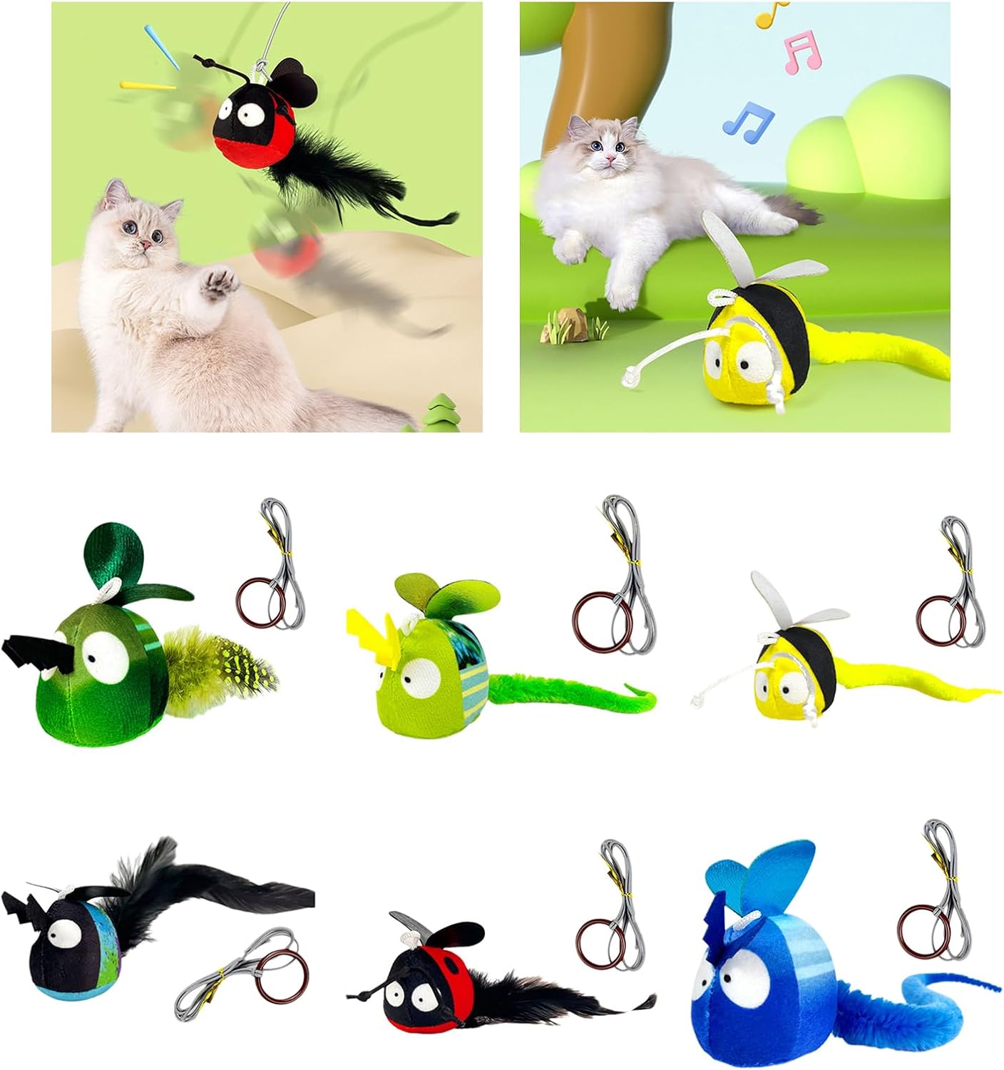 Juguete con Sonido y cuerda para gatos