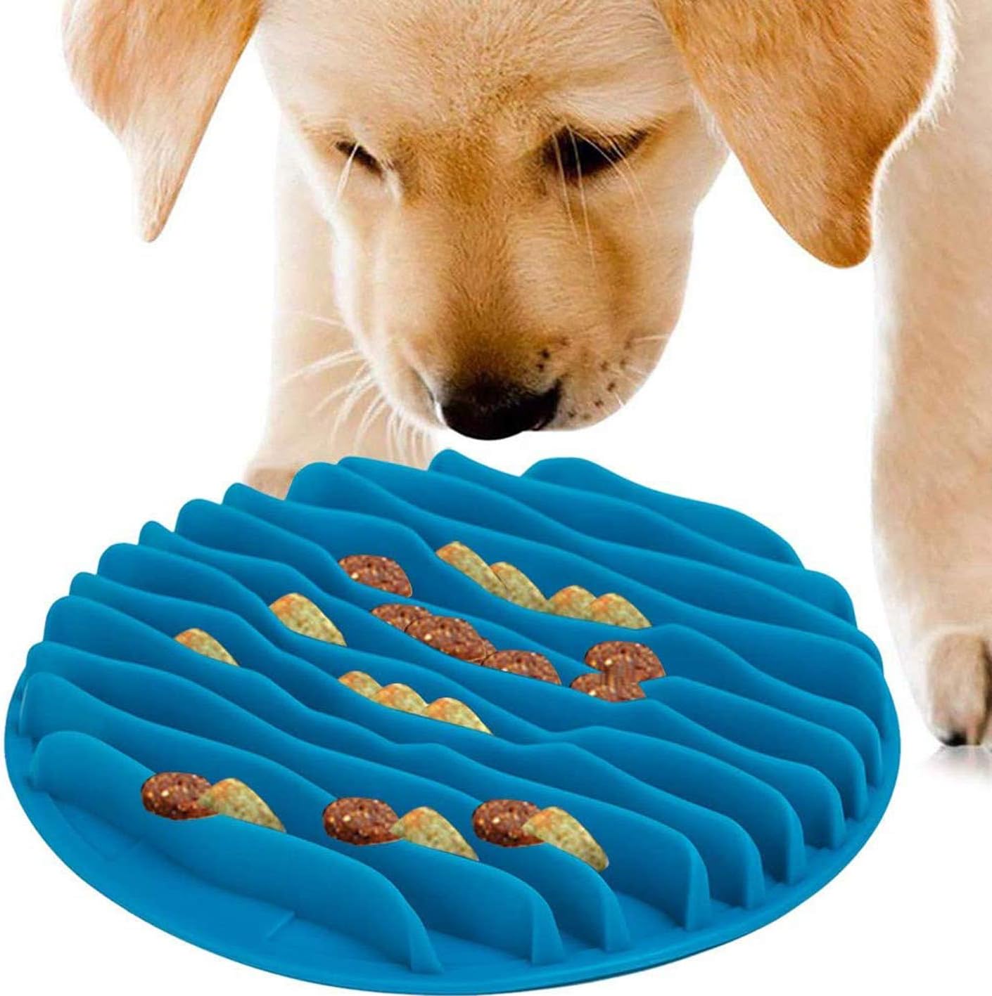 Comedero de comida lento TPR para mascotas Talla S