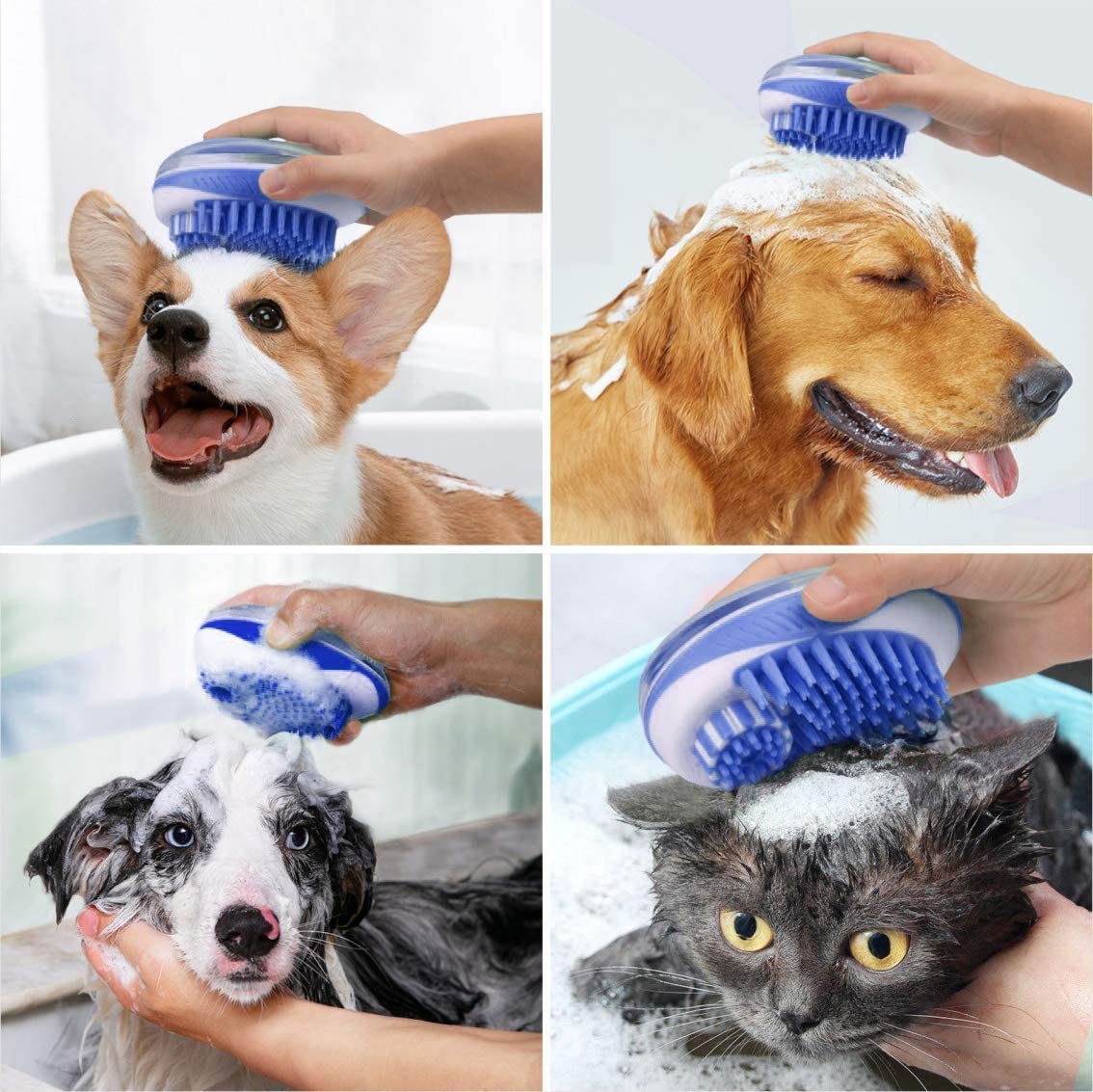 Cepillo de baño con colocación del liquido
