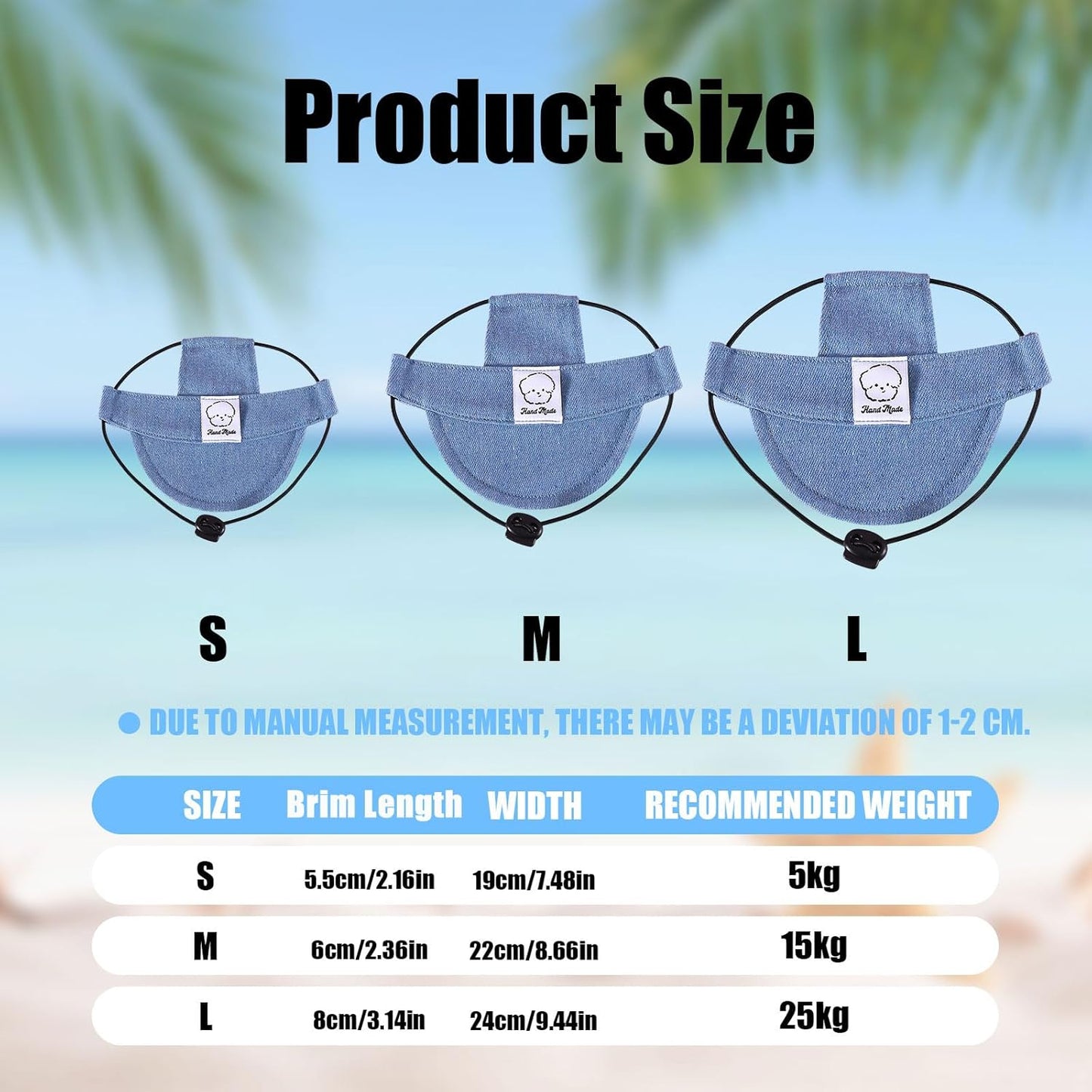 Sombrero jeans de verano para mascotas