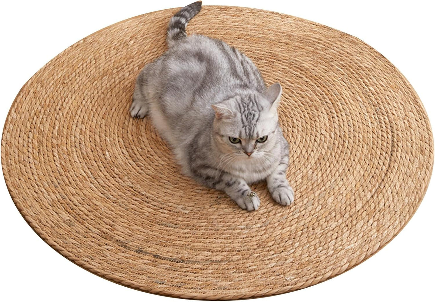Alfombra de yute para gatos (rascador y decorador de hogar)