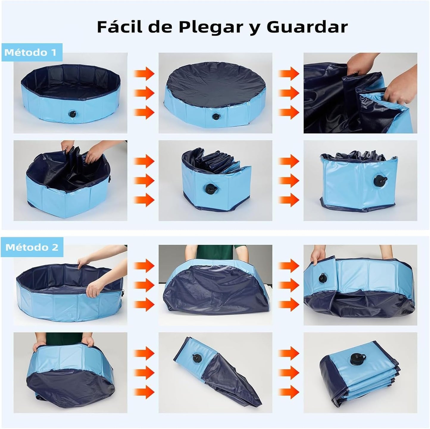 Piscina plegable para mascotas (Dos tamaños)