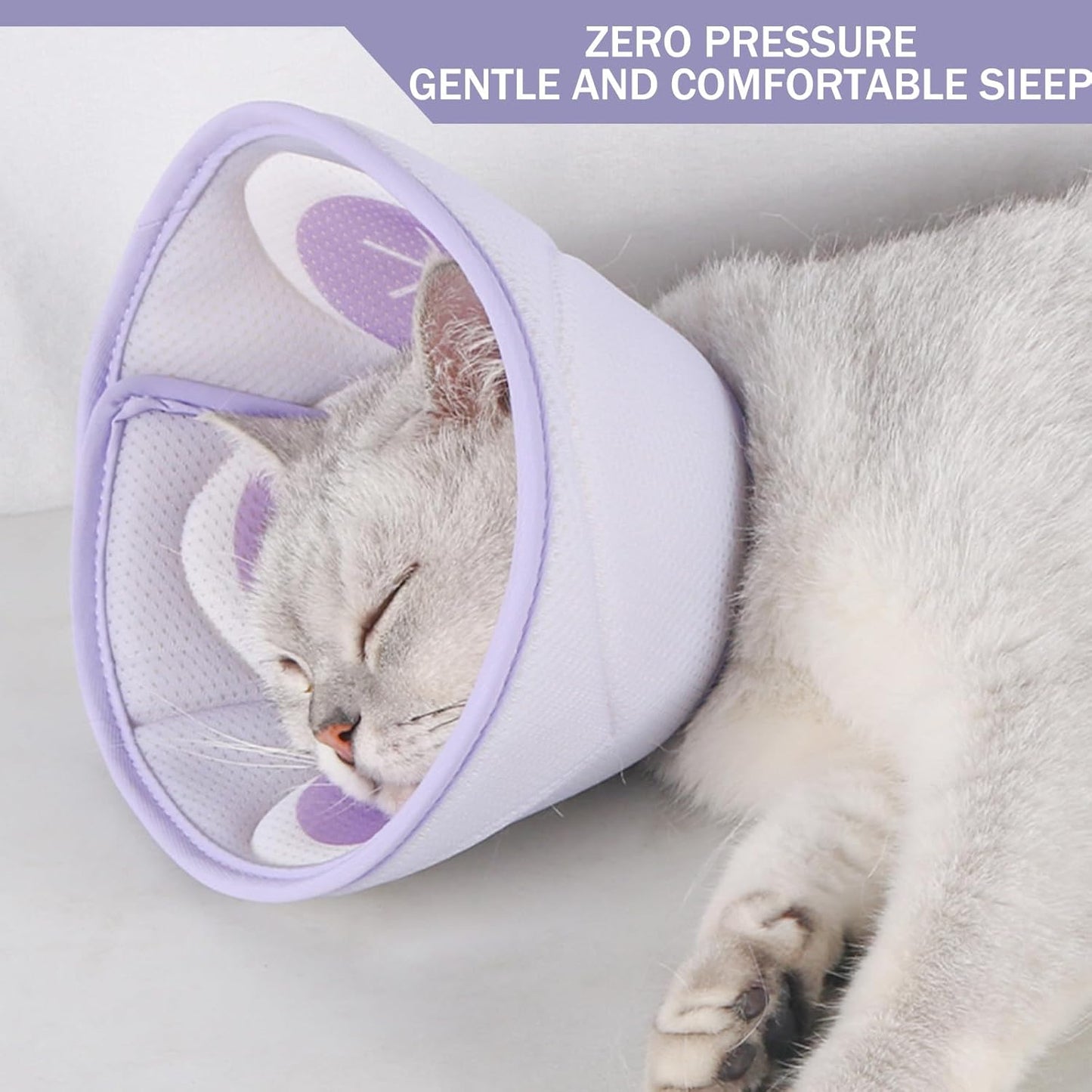 Cono isabelino suave para gatos y perros