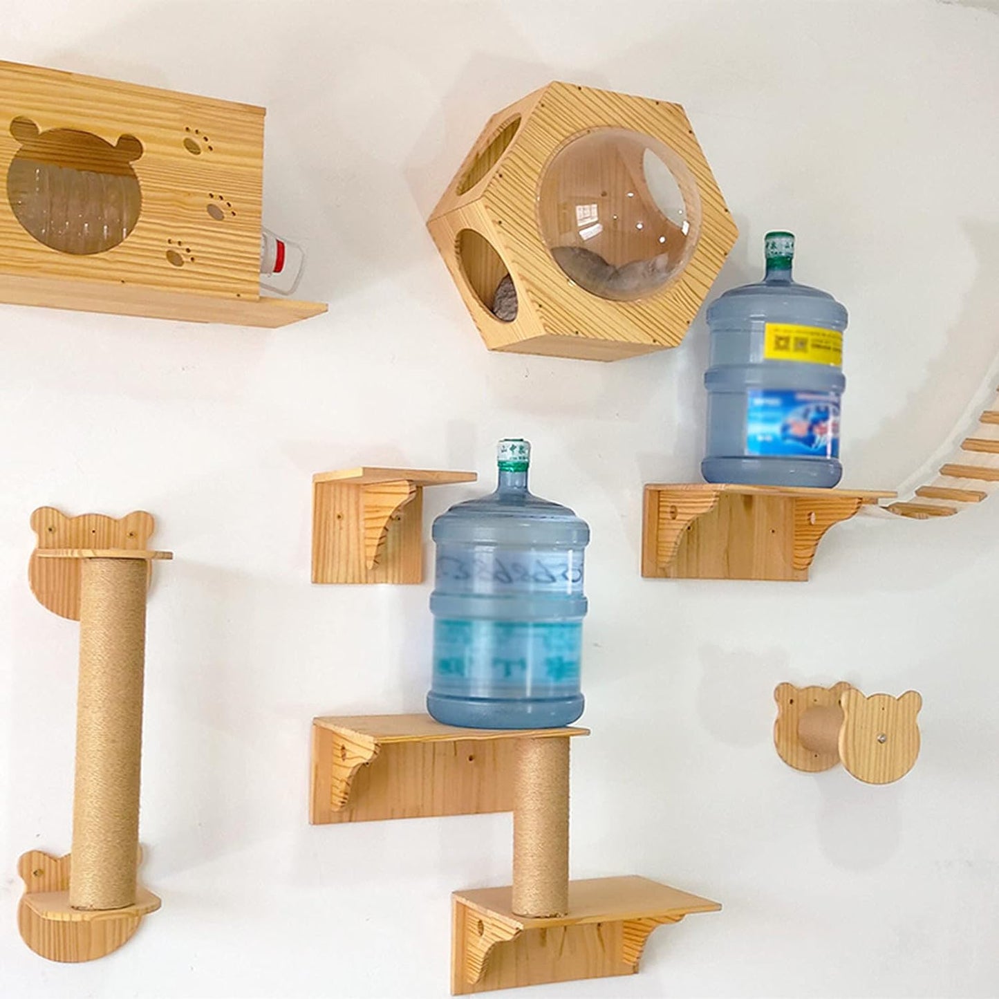 Villa de Gato para pared (Modelo-C)