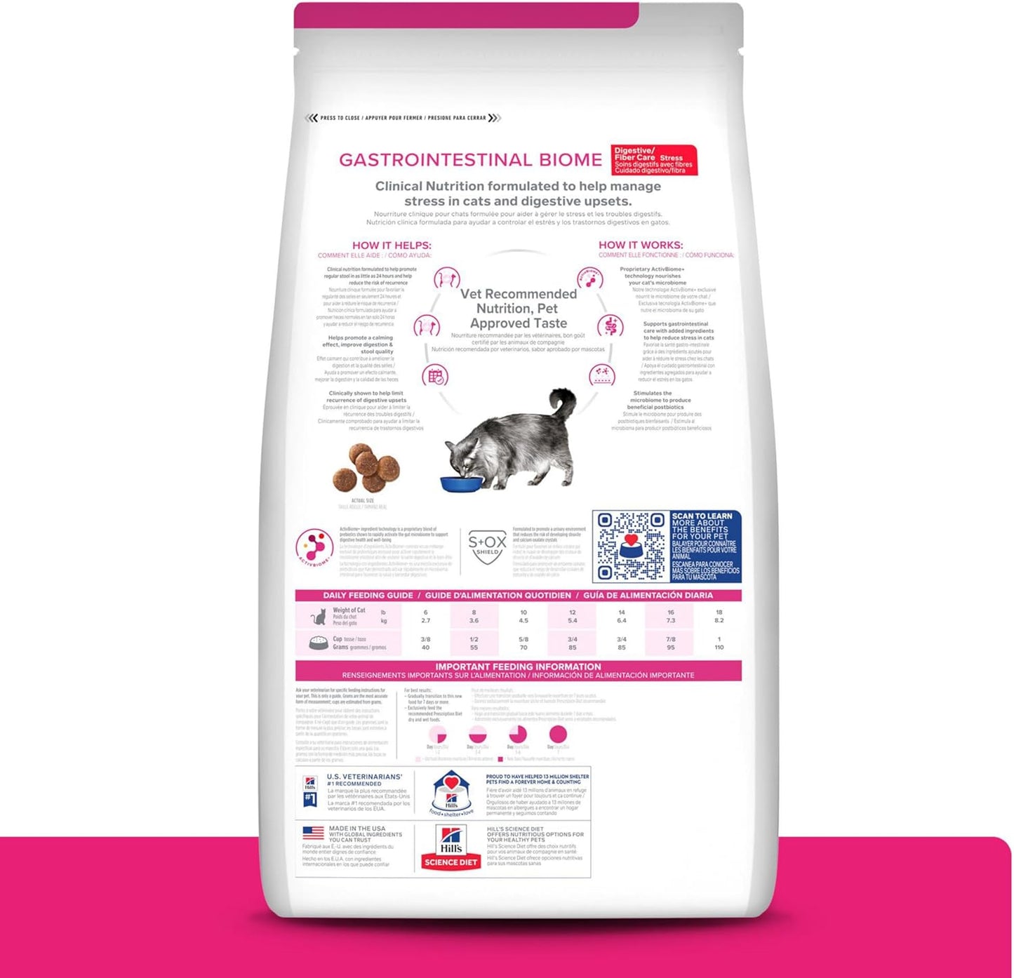 Comida para Gato Hills: Prescription Diet, Gastrointestinal BIOME 4 LIB/1.81KG