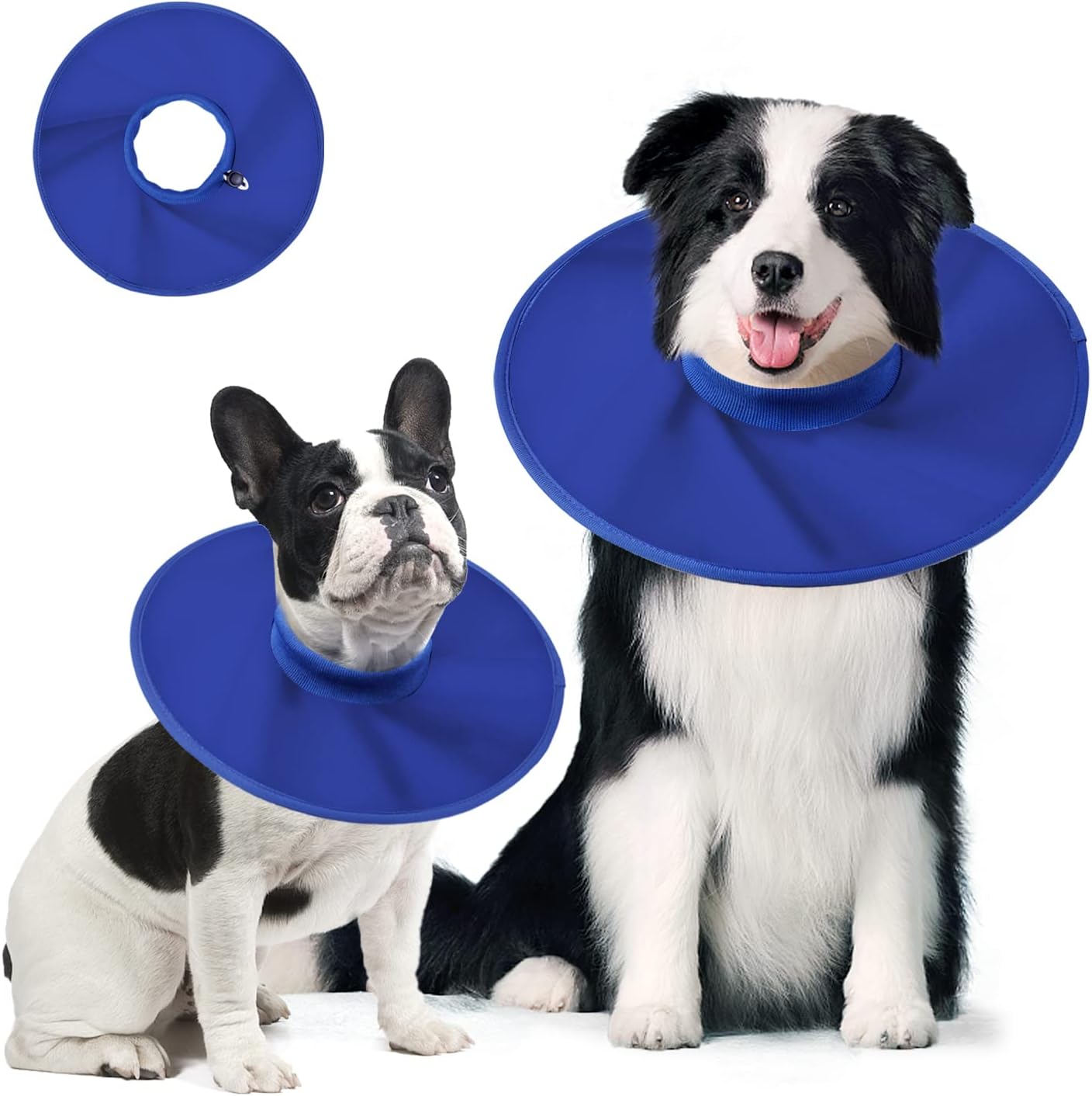 Collar Isabelino de tela impermeable para perros