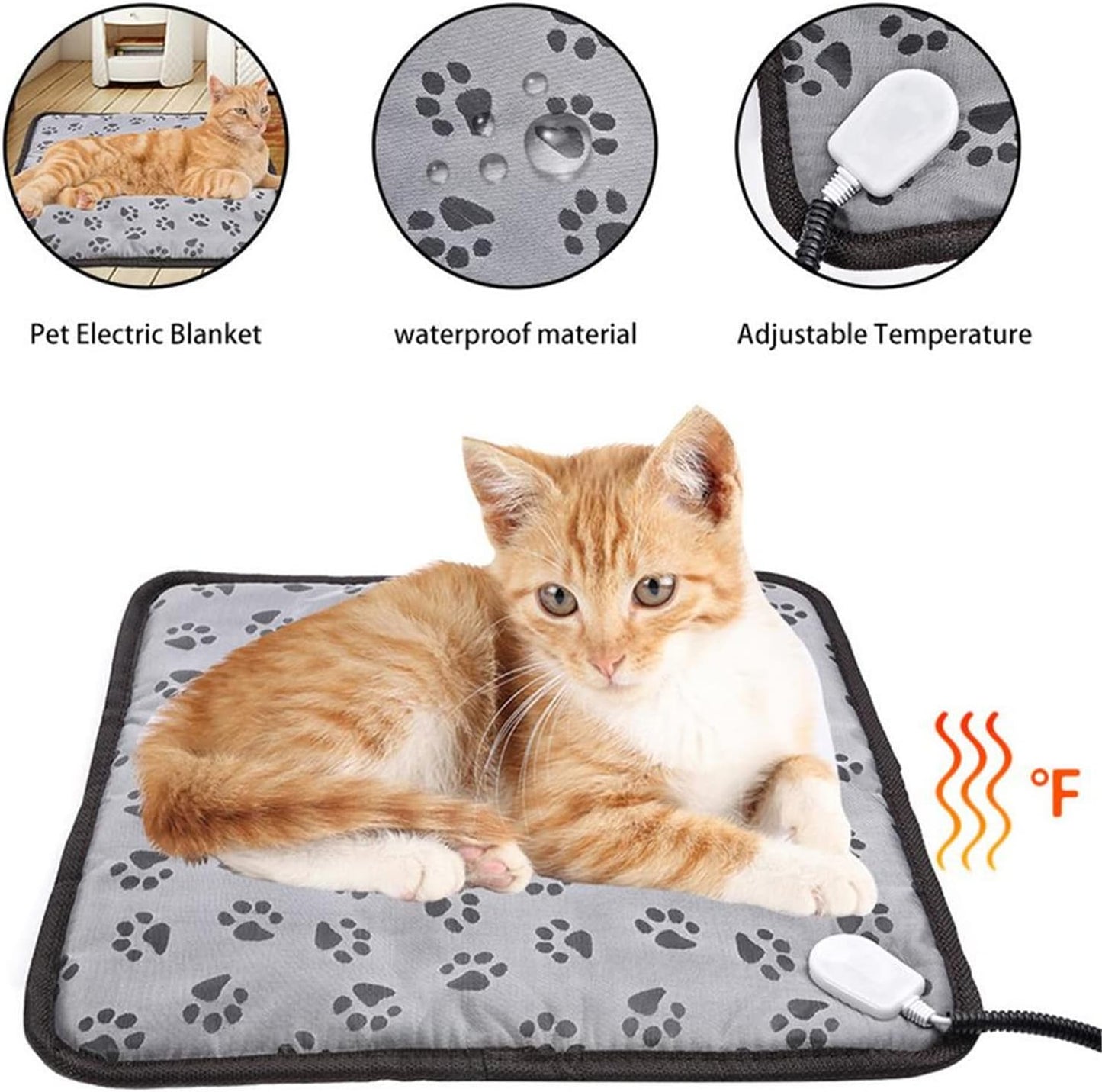 Manta caliente eléctrica con calefacción para mascotas