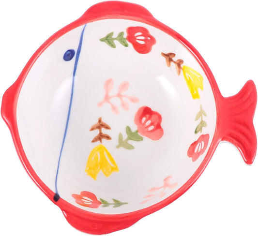 Repuesto de comedero elevado de cerámica forma de pez