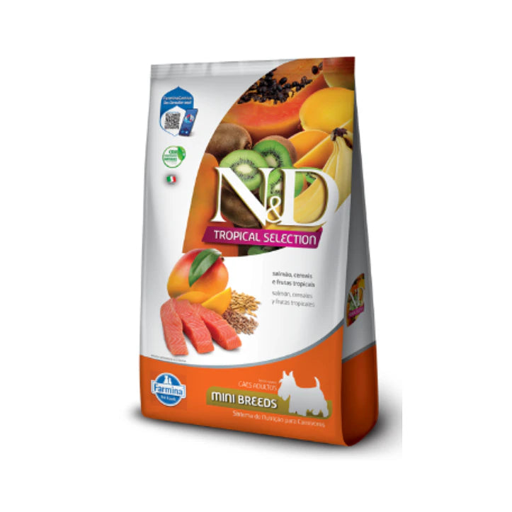 Comida para Perro Farmina: N&D, Tropical Selection, Adult Mini sabor a Salmón 2.5kg