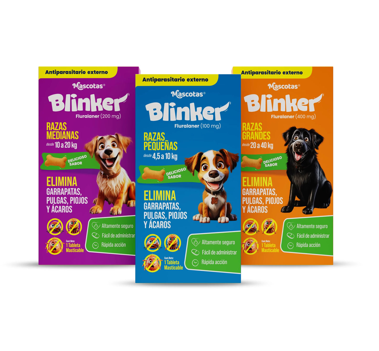 Antiparasitario externo para perros Blinker - 1 mes de protección