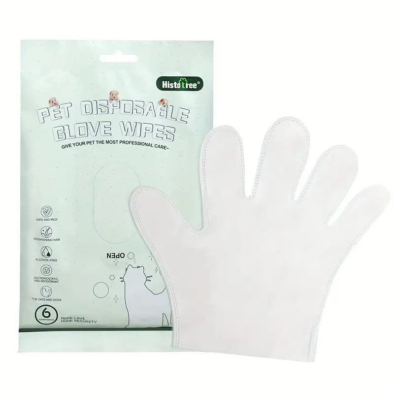 Toallas Húmedas estilo Guantes para limpieza corporal 6un
