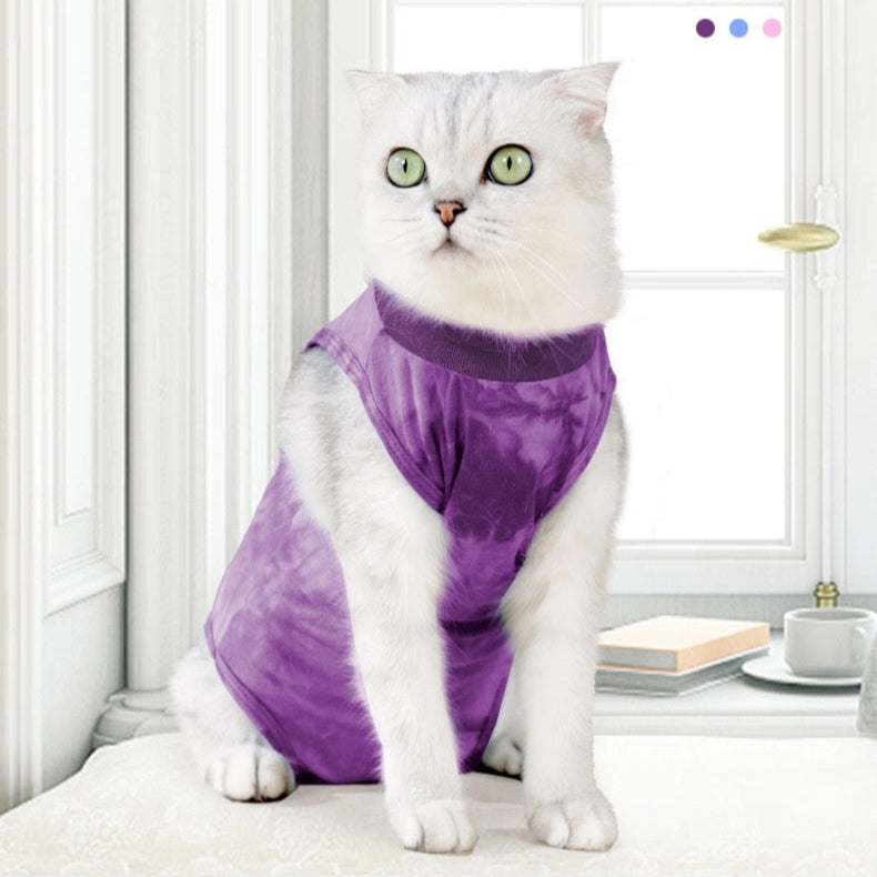 Traje postoperatorio para gatos