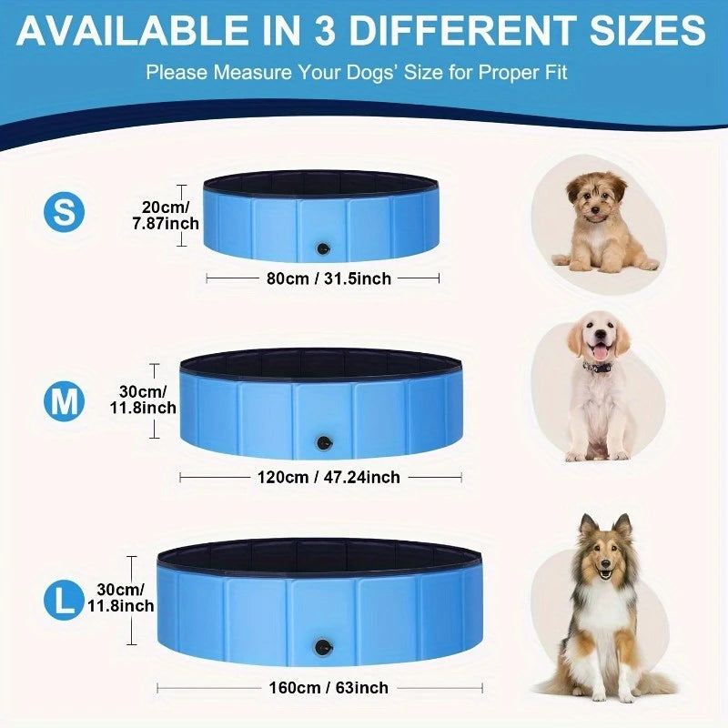 Piscina plegable para mascotas (Dos tamaños)