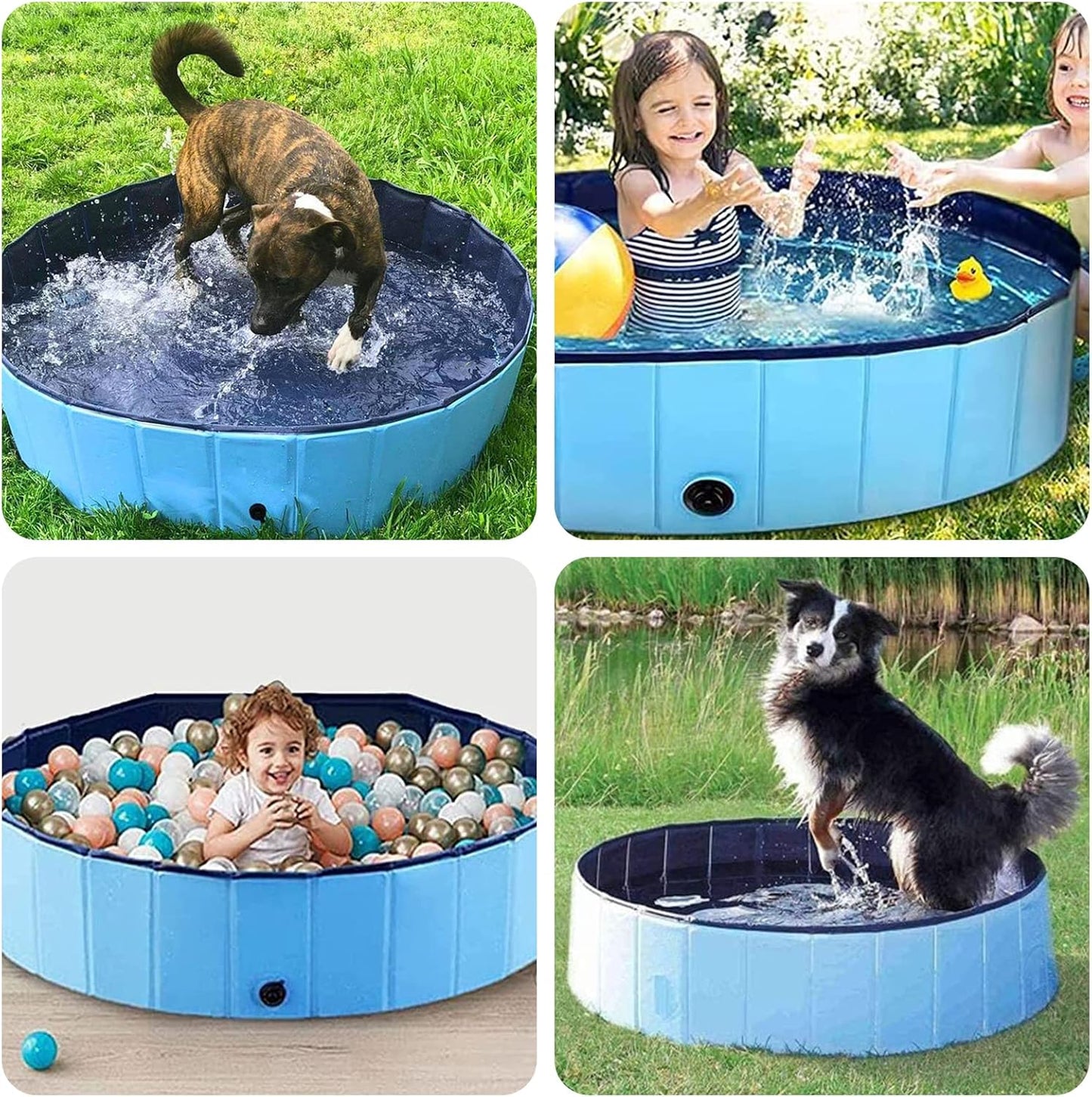 Piscina plegable para mascotas (Dos tamaños)
