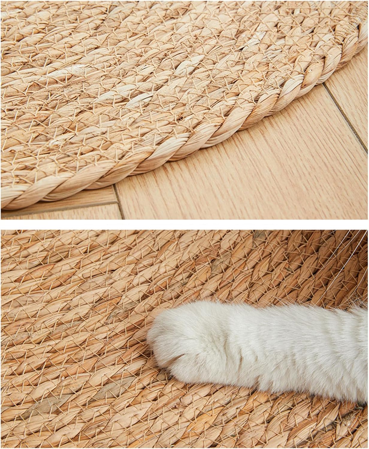 Alfombra de yute para gatos (rascador y decorador de hogar)