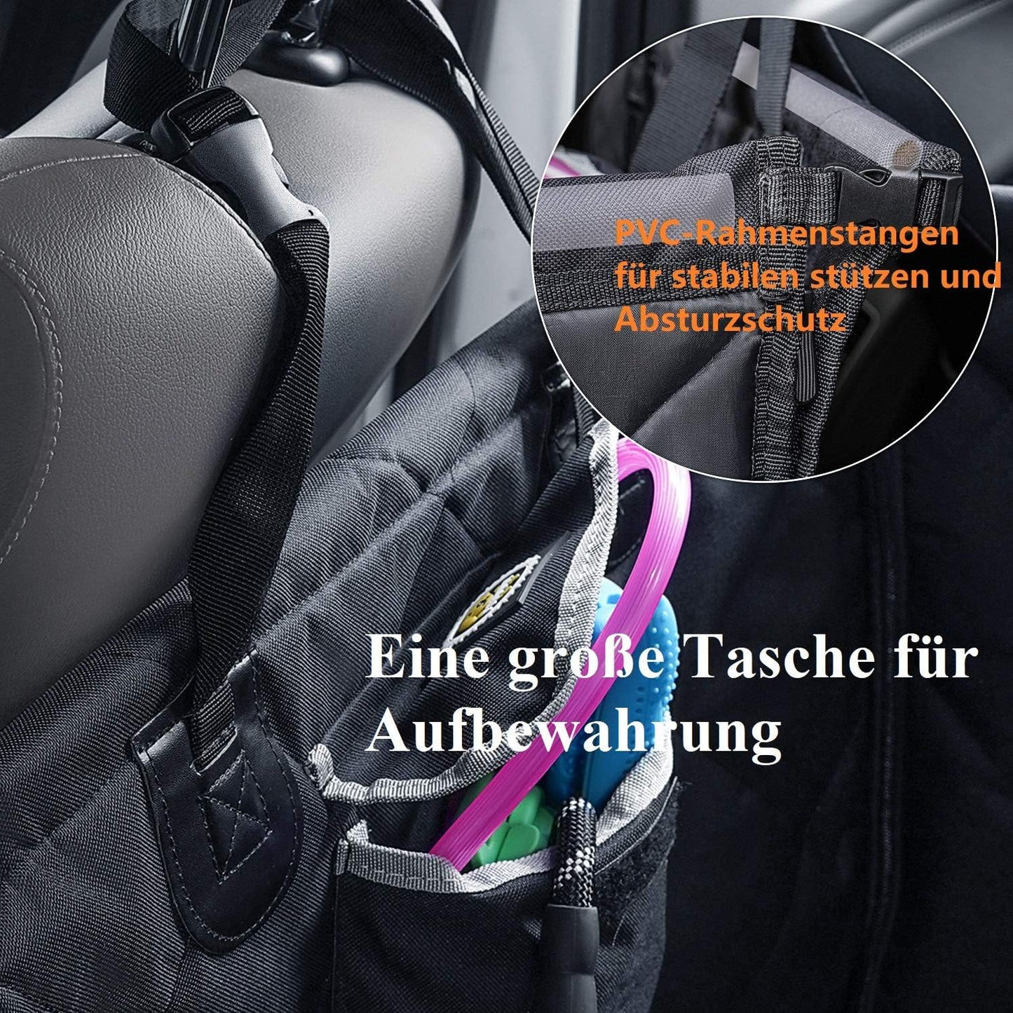Asiento de carro impermeable para raza mediana y grande