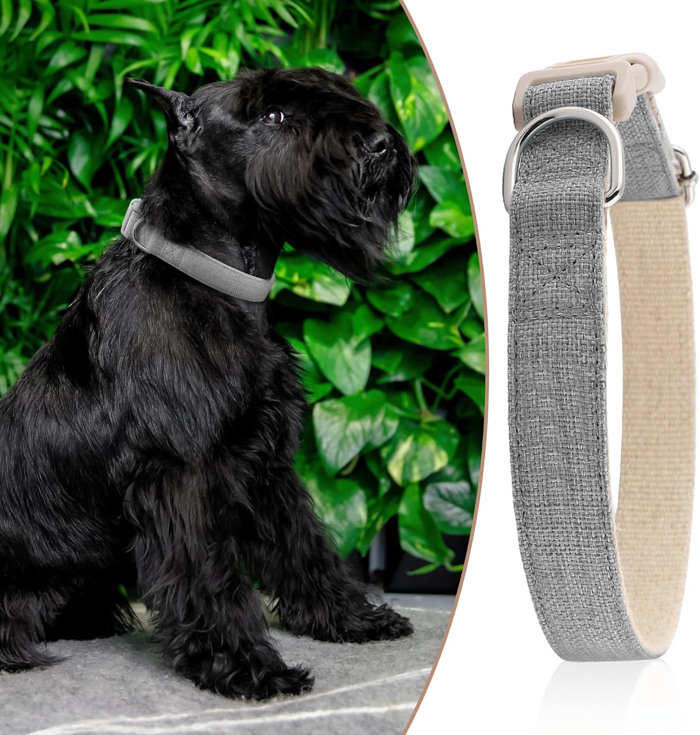 Collar de tela ajustable