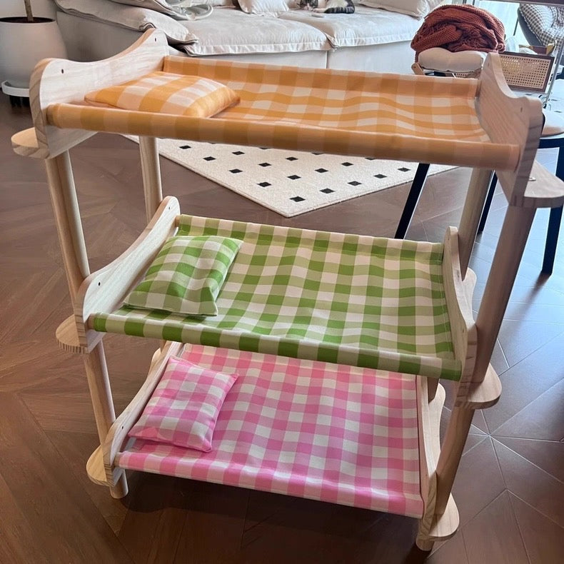 Cama de dos y tres niveles para gatos