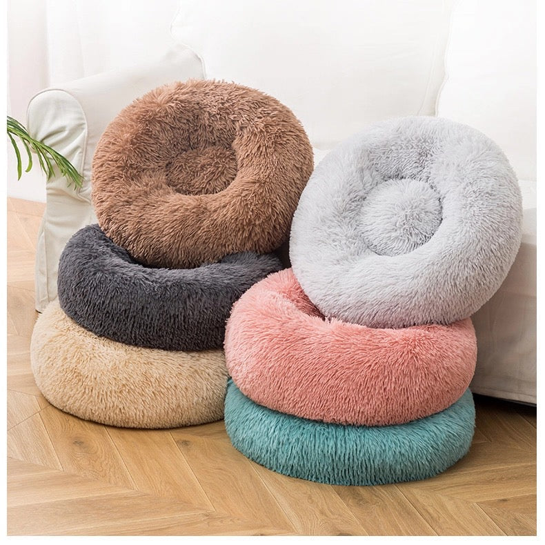Cama acolchonada redonda para mascotas 60cm