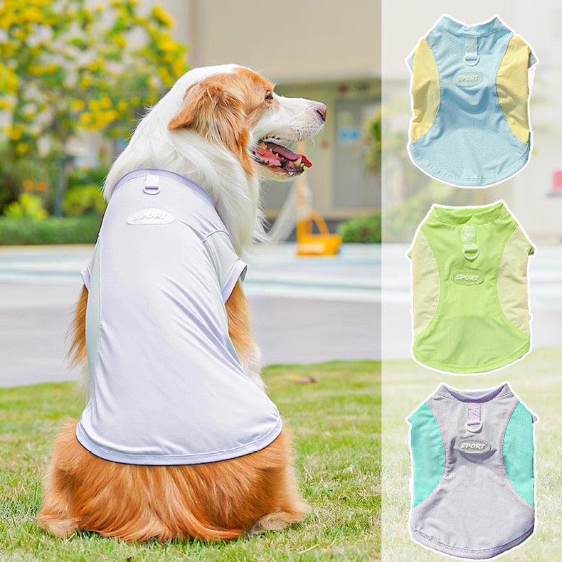 Camisa fresca para mascotas pequeñas, medianas y grandes
