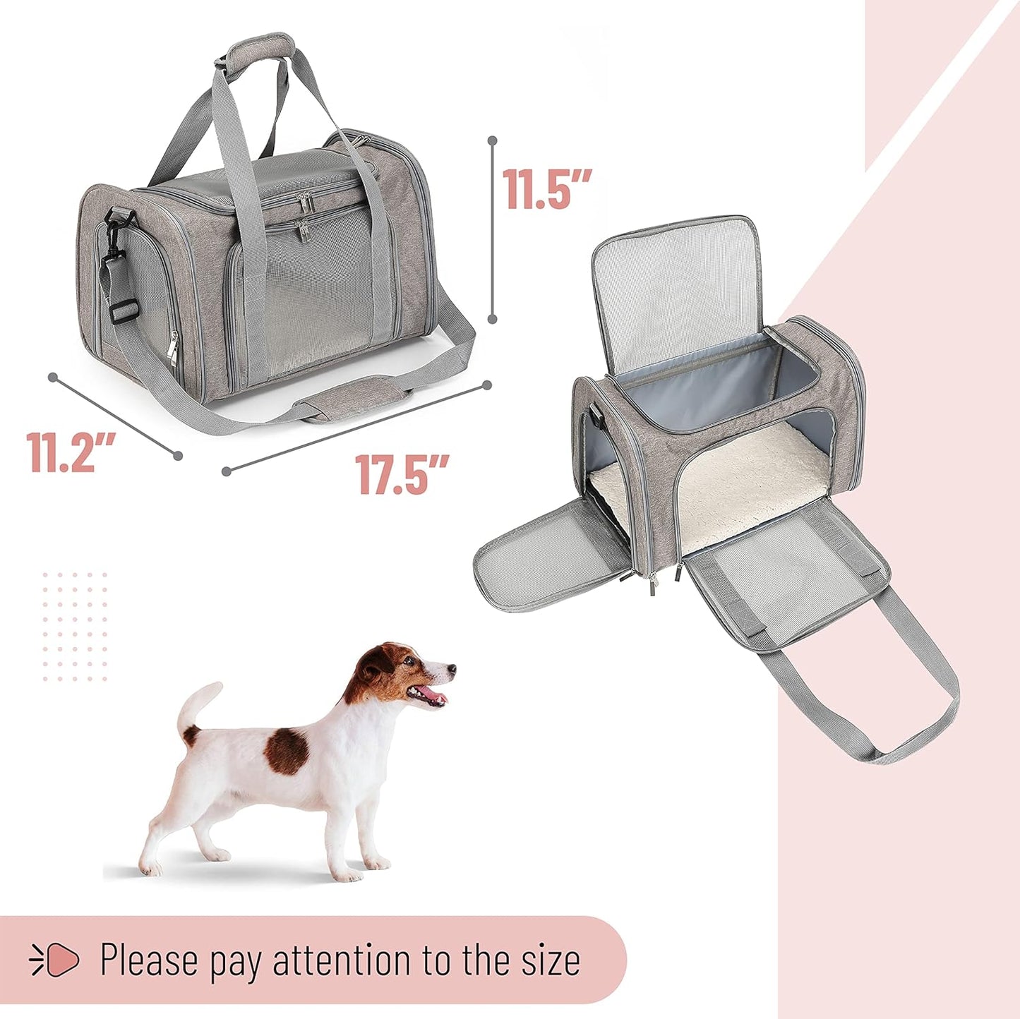 Bolso de viaje para mascotas XL (50*34*34cm) BH20