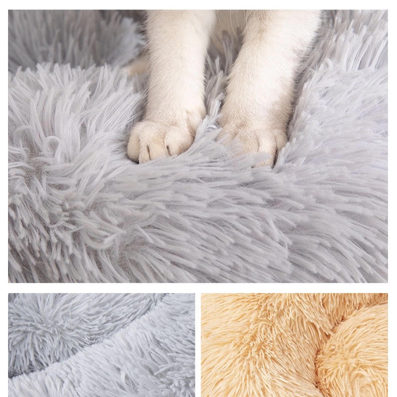 Cama acolchonada redonda para mascotas 60cm