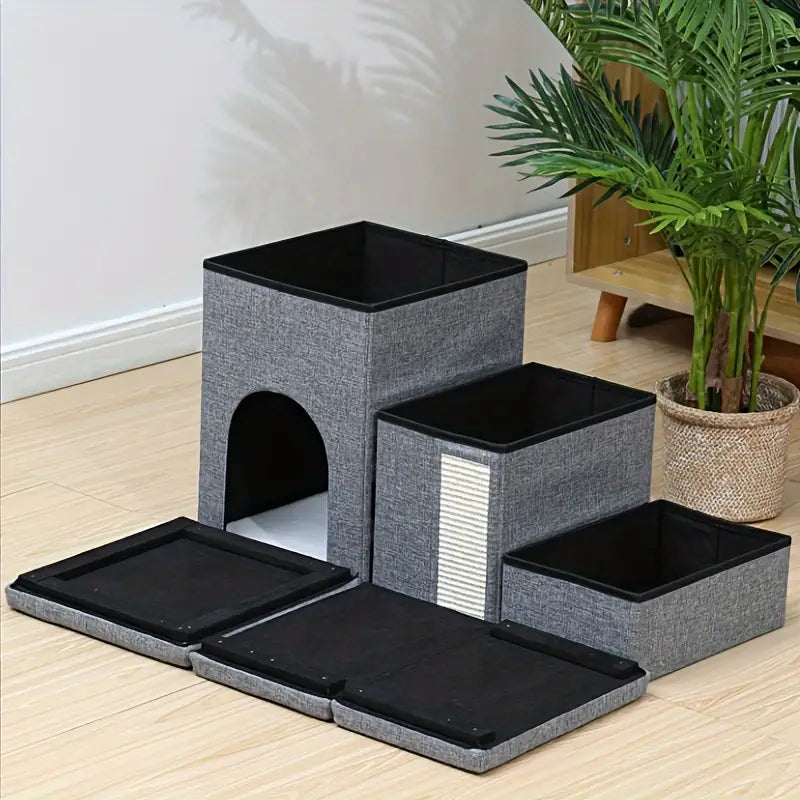 Escalera plegable acolchada para mascotas