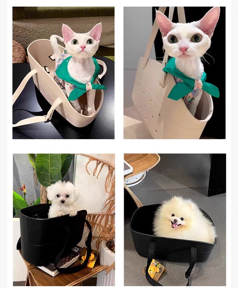 Bolso de hombro para mascotas de plástico hasta 8KG