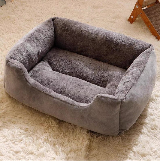 Camas grande para mascotas acolchada de forma cuadrada y suave (80*60cm)